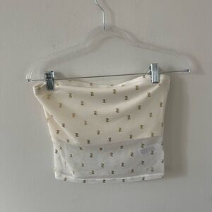 Juicy Couture White Gold Tube Top